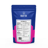 Blue Tea Caffeine Free Keto Herbal Tea - 30 Pyramid Tea Bags In Zip Lock Pack | Made With Garcinia Dandelion Hibiscus - Gluten Free, Non-GMO, Zero Sugar, 100% Vegan